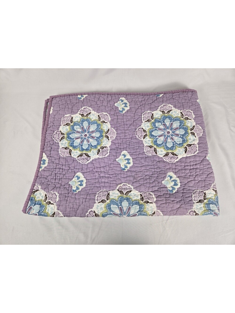 Pottery Barn Kids Purple Brooklyn Mandala Baby Crib Quilt
